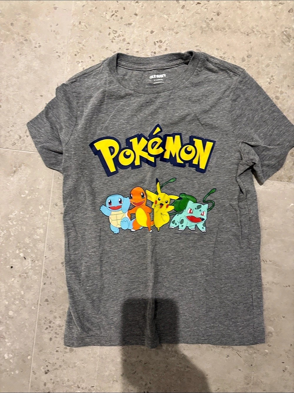 Old Navy Pokemon Graphic T-Shirt in Gray